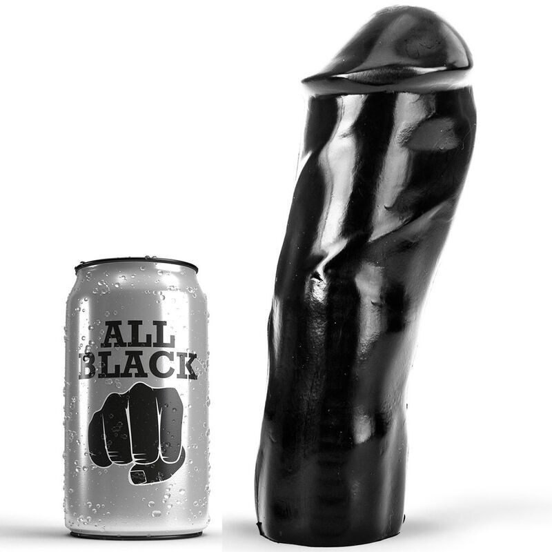 ALL BLACK - GODE RÉALISTE 20 CM ALL BLACK - GODE RÉALISTE 20 CM