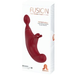 FUSION STIMULATEUR TRIPLE CLITORIS & POINT G ROUGE