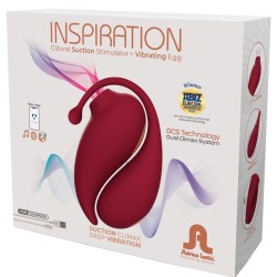 INSPIRATION CLITORIS SUCKER + OEUF VIBRANT ROUGE - APPLICATION GRATUITE