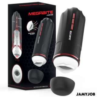 JAMYJOB - MASTURBATEUR BUCCAL AUTOMATIQUE MEGABITE 5 MODES DONDES STIMULANTES ET DE VIBRATIONS