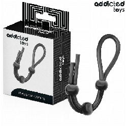 CORDE EN SILICONE POUR LE PÉNIS À TRIPLE BOUCLE