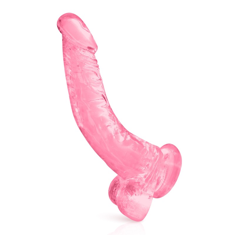 Pure Jelly, gode ventouse courbe réaliste 22cm