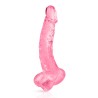 Pure Jelly, gode ventouse courbe réaliste 22cm