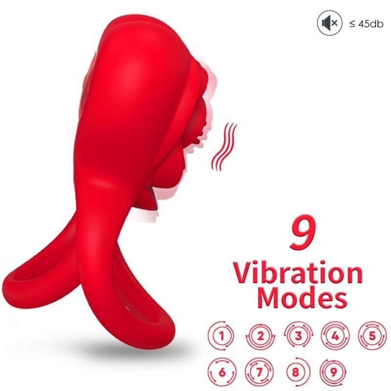 ANNEAU VIBRATEUR COEUR ROUGE ANNEAU VIBRATEUR COEUR ROUGE