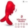 ANNEAU VIBRATEUR COEUR ROUGE