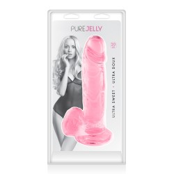 Pure Jelly, gode ventouse réaliste avec testicules 20cm