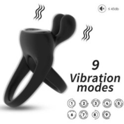 ANNEAU VIBRATEUR LAPIN NOIR