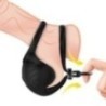 ANNEAU VIBRATEUR MANTA SCROTUM NOIR