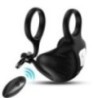 ANNEAU VIBRATEUR MANTA SCROTUM TÉLÉCOMMANDE NOIR