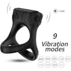 ANNEAU VIBRATEUR & MULTIPOSITION NOIR
