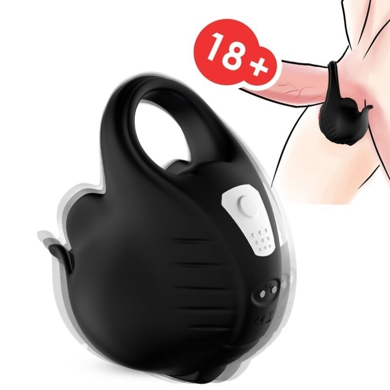 ANNEAU VIBRATEUR VENTOUSES NOIR ANNEAU VIBRATEUR VENTOUSES NOIR