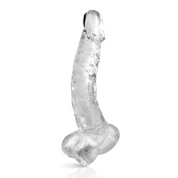 Pure Jelly, gode ventouse courbe réaliste 22cm
