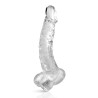 Pure Jelly, gode ventouse courbe réaliste 22cm