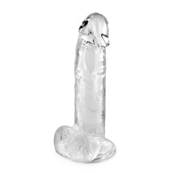 Pure Jelly, gode ventouse réaliste avec testicules 20cm