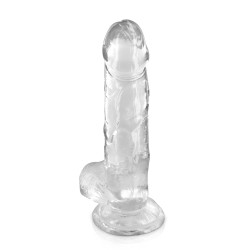 Pure Jelly, gode ventouse réaliste avec testicules 20cm