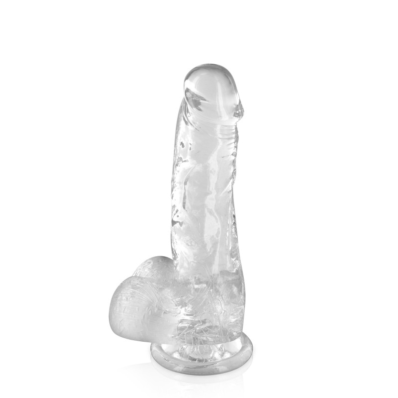 Pure Jelly, gode ventouse réaliste avec testicules 17,5cm