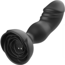 EXTREME A BLOOM VIBRATEUR ROSE ET PLUG ANAL TÉLÉCOMMANDE NOIR