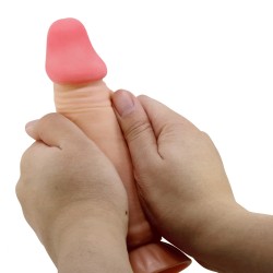 Gode ventouse réaliste à squelette 19,4 cm