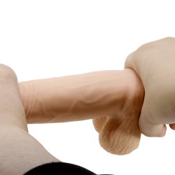 Gode ventouse réaliste à squelette 19,4 cm