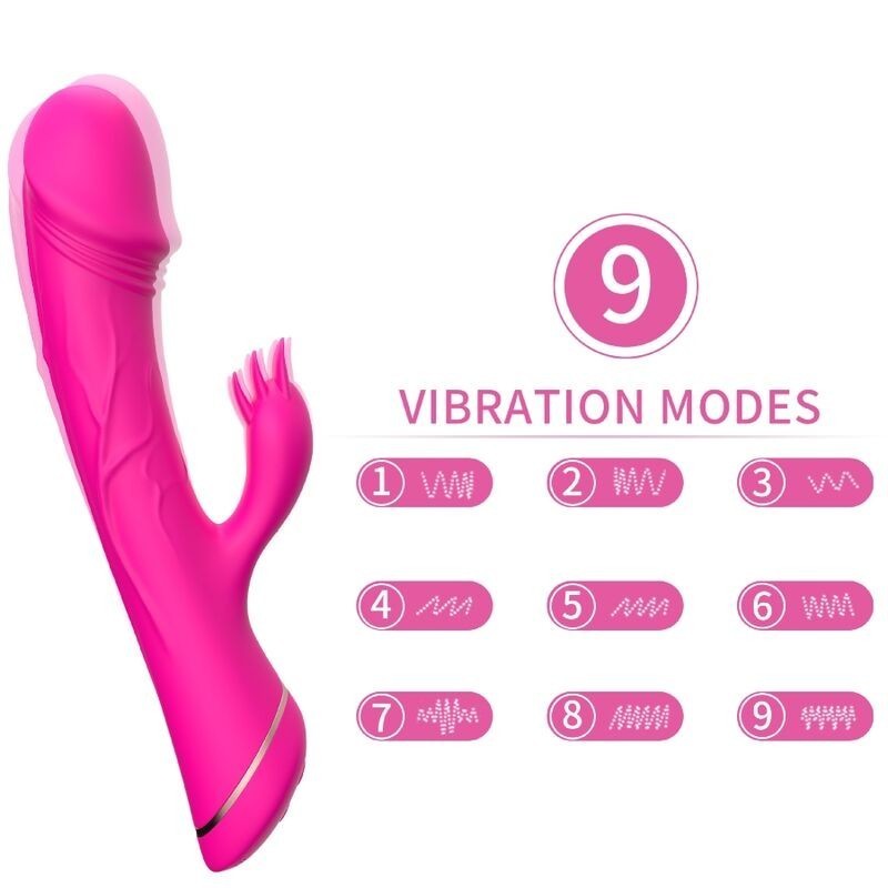 GODE VIBRATEUR LAPIN SILICONE FUCHSIA GODE VIBRATEUR LAPIN SILICONE FUCHSIA