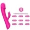 GODE VIBRATEUR LAPIN SILICONE FUCHSIA