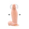 Inflatable vibrant, gode ventouse réaliste gonflable 19cm