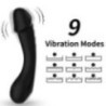 GODE VIBRATEUR POINT G SILICONE NOIR