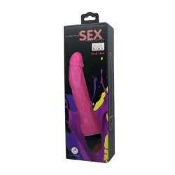 Colorful Sex Experience, vibromasseur réaliste rose 24cm