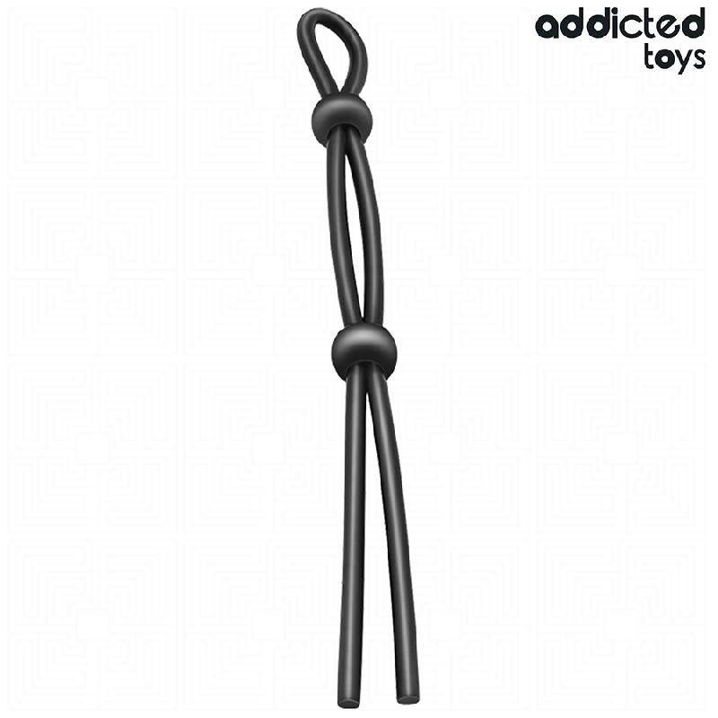 CORDE EN SILICONE POUR LE PÉNIS À DOUBLE BOUCLE