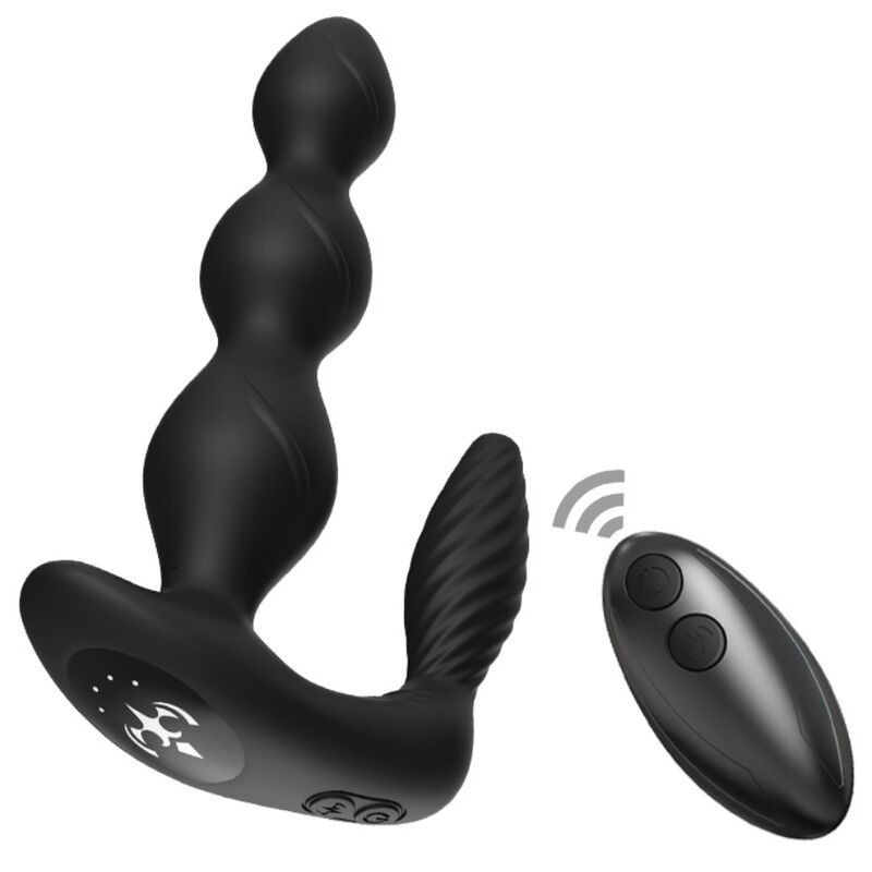 MANFUN VIBRATEUR & STIMULATEUR ANAL PLUG TÉLÉCOMMANDE NOIR