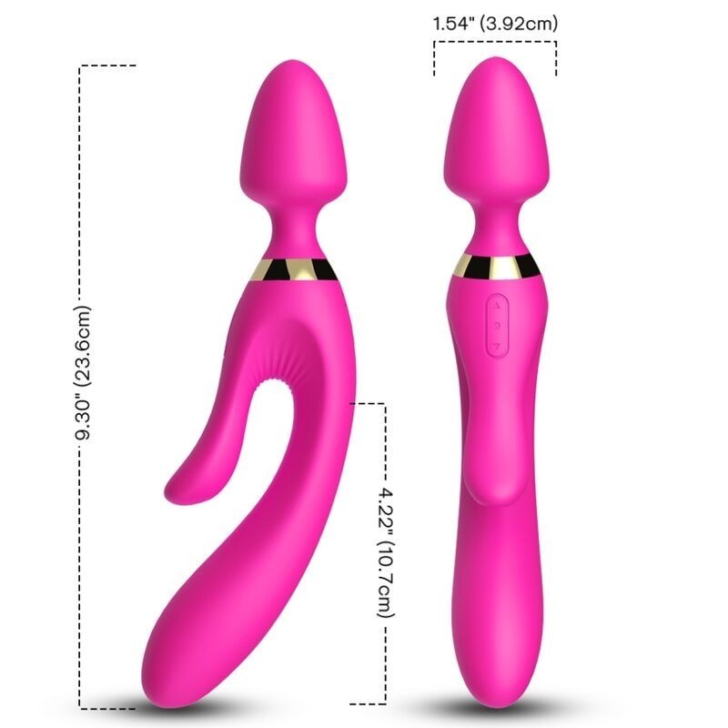 MASSEUR & VIBRATEUR LAPIN FUCHSIA MASSEUR & VIBRATEUR LAPIN FUCHSIA