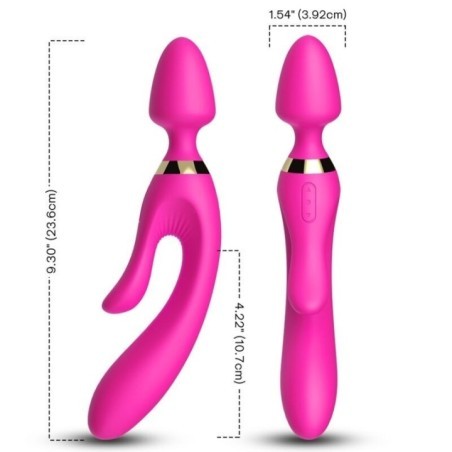 MASSEUR & VIBRATEUR LAPIN FUCHSIA