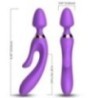 MASSEUR & VIBRATEUR LAPIN VIOLET