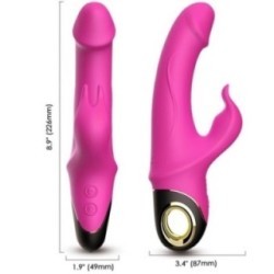 METEROR DILDO VIBRATEUR LAPIN ROTATEUR FUCHSIA