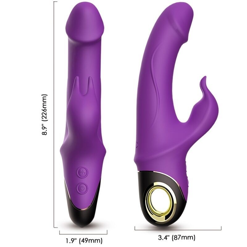 METEROR DILDO VIBRATEUR LAPIN ROTATEUR VIOLET METEROR DILDO VIBRATEUR LAPIN ROTATEUR VIOLET