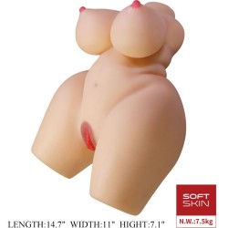 GRACE TORSE FÉMININ RÉALISTE VAGIN ET ANAL 7,5 KG