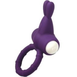 MS BUNNY ANNEAU VIBRATEUR SILICONE VIOLET