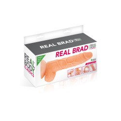 Real Brad, gode ventouse réaliste avec prépuce, 20cm