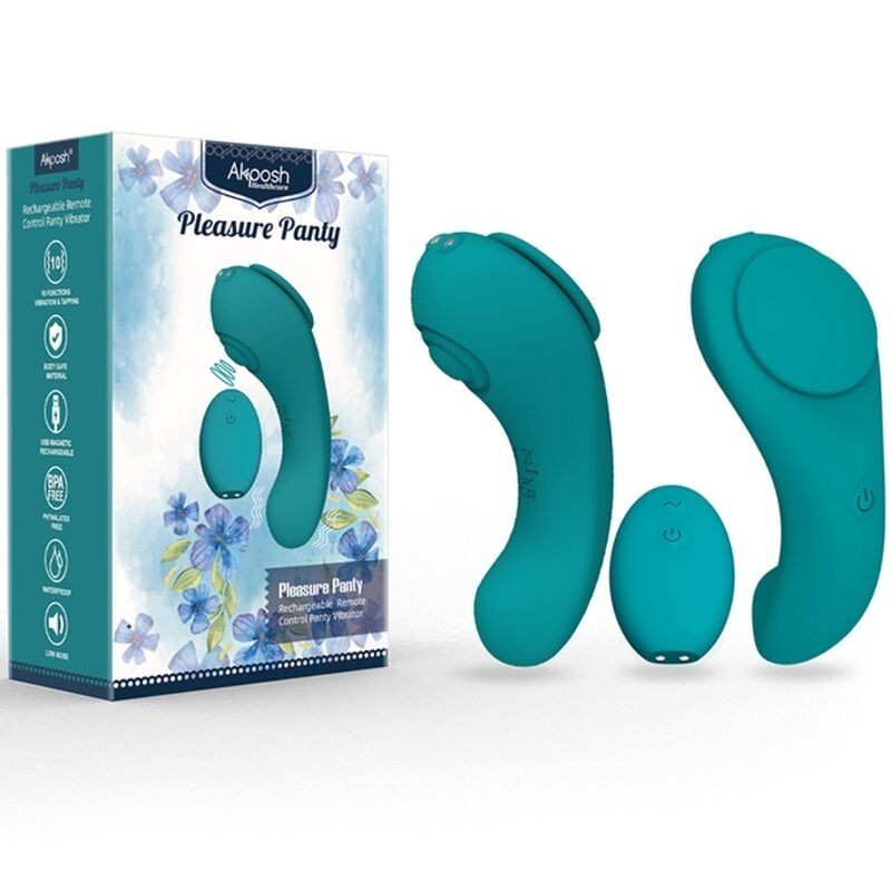 PLEASURE PANTY VIBRATEUR TÉLÉCOMMANDE 3 VITESSES VERT