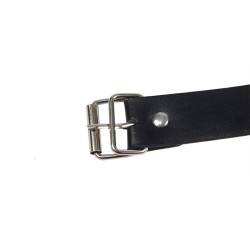 953720 PINCES À SEINS EN CUIR BONDAGE NOIRES