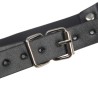 953720 PINCES À SEINS EN CUIR BONDAGE NOIRES