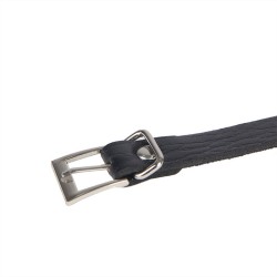 953713 CEINTURE PUNK BONDAGE BOUCLE MÉTAL NOIRE