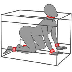 KINK CLUB LA NICHE CABINE NOIR ET ROUGE