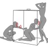 KINK CLUB CABIN SCANDALE NOIR ET ROUGE