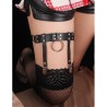 JARRETELLE PUNK EN CUIR AJUSTABLE