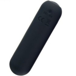 SPLASH HAHA VIBRATEUR BULLET SILICONE 10 VIBRATIONS 75 X 19 CM NOIR