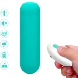 SPLASH JOIE VIBRATEUR BULLET TÉLÉCOMMANDE EN SILICONE 10 VIBRATIONS 75 X 19 CM VERT