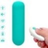 SPLASH JOIE VIBRATEUR BULLET TÉLÉCOMMANDE EN SILICONE 10 VIBRATIONS 75 X 19 CM VERT