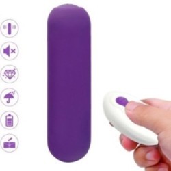 SPLASH JOIE VIBRATEUR BULLET TÉLÉCOMMANDE EN SILICONE 10 VIBRATIONS 75 X 19 CM VIOLET