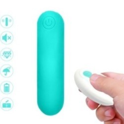 SPLASH JOLINE VIBRATEUR BULLET TÉLÉCOMMANDE EN SILICONE 10 VIBRATIONS 65 X 15 CM VERT